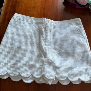 Lilly pulitzer White Scalloped skort